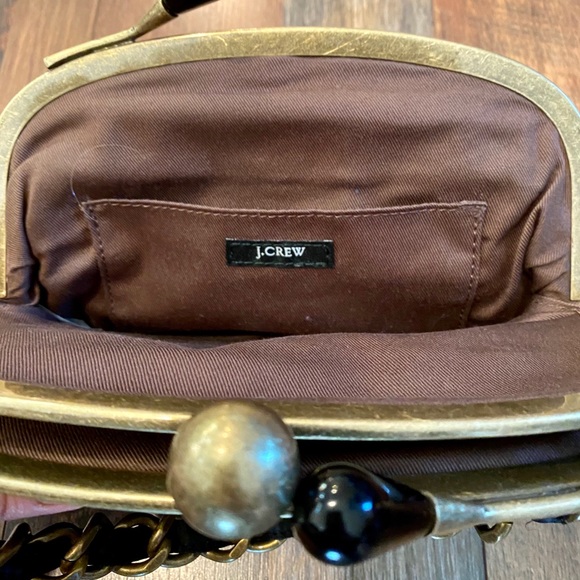 J.CREW Double Clasp 100% Silk Bag - Picture 3 of 8